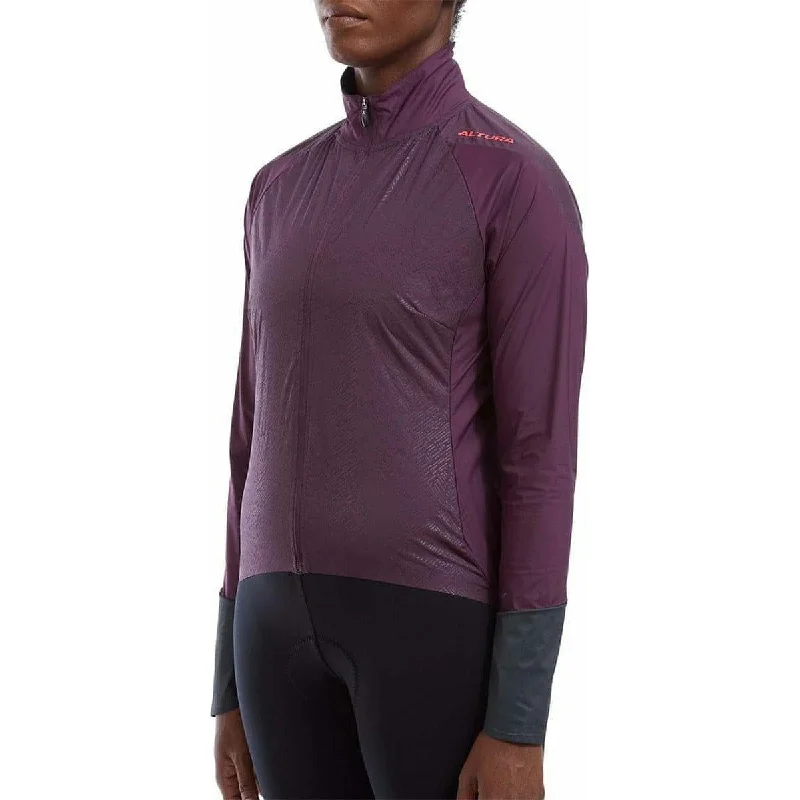 women's waterproof raincoat -Altura Icon Rocket Packable Womens Cycling Jacket - Purple