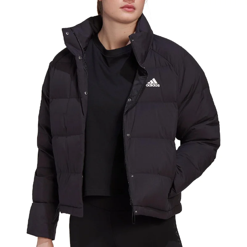 classic trench raincoat for women -adidas Helionic Relaxed Fit Womens Down Jacket - Black