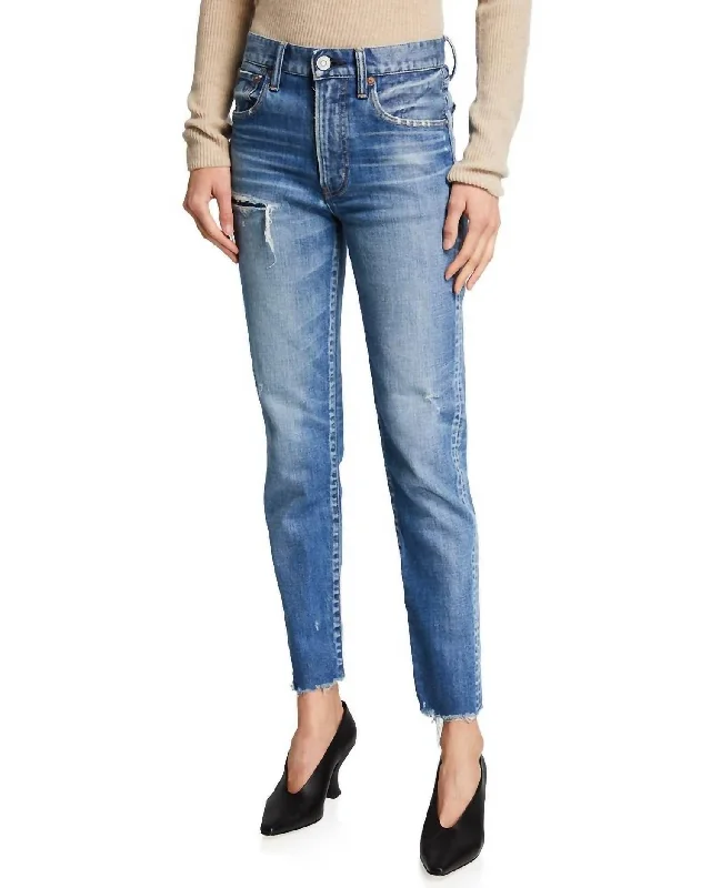 women's cuffed skinny jeans -Mv Hammond Skinny In Blu110