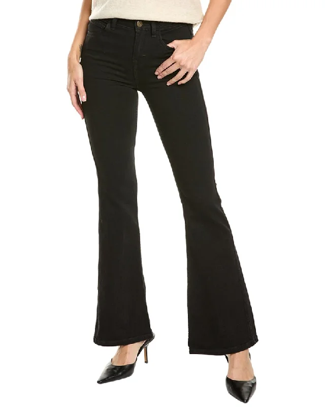 ladies' comfortable stretch jeans -Maje Black Bootcut Jean