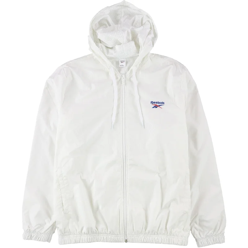 classic camel coat for ladies -Reebok Womens Classic Vector Windbreaker Jacket, White, Small