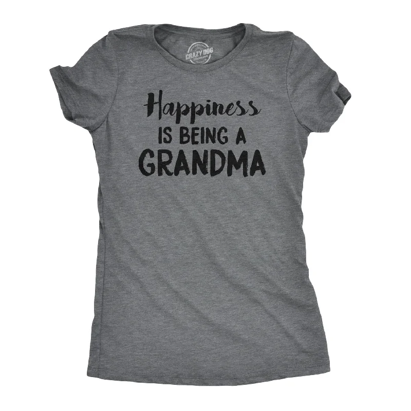 women's sophisticated lace tunic -Happiness Is Being a Grandma Women's T Shirt