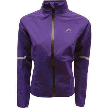 structured blazer jacket for women -More Mile Waterproof Womens Running Jacket - Purple