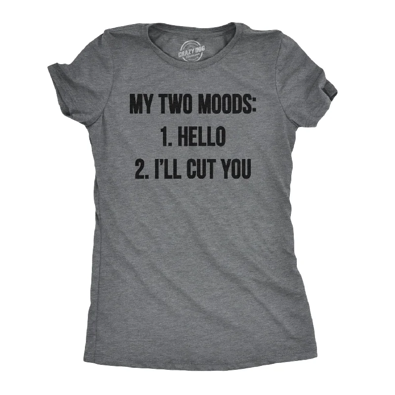 ladies' boyfriend-style shirt -My Two Moods Women's T Shirt