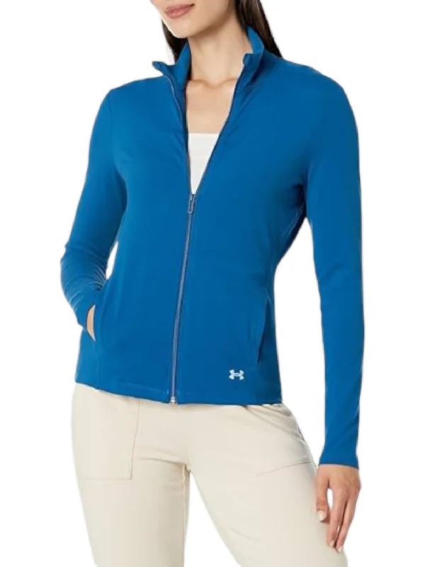 lightweight packable jacket for women -Motion Jacket In Varsity Blue/blizzard