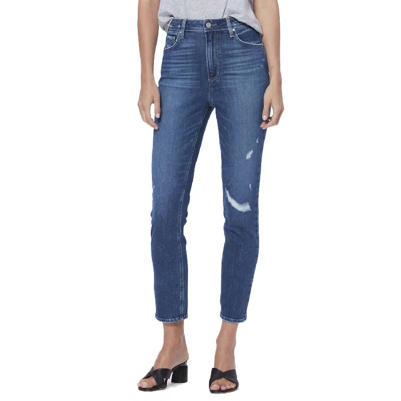 women's extra-stretch denim jeans -Sarah Slim Jeans In Roadie Destructed