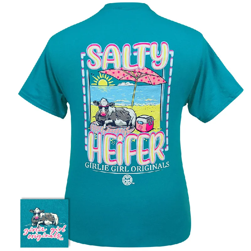 breathable moisture-wicking top for women -2529 Salty Heifer SS-California Blue