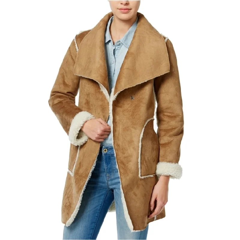 winter parka for women -Wildflower Womens Faux-Shearling Fleece Jacket