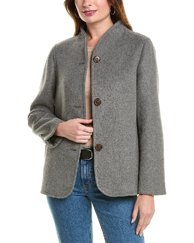 classic women's wool coat -Brooks Brothers Wool-Blend Jacket