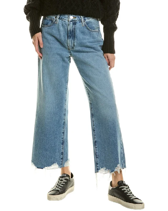 women's wide-leg cropped jeans -FRAME Denim The Relaxed Divine Modern Straight Jean