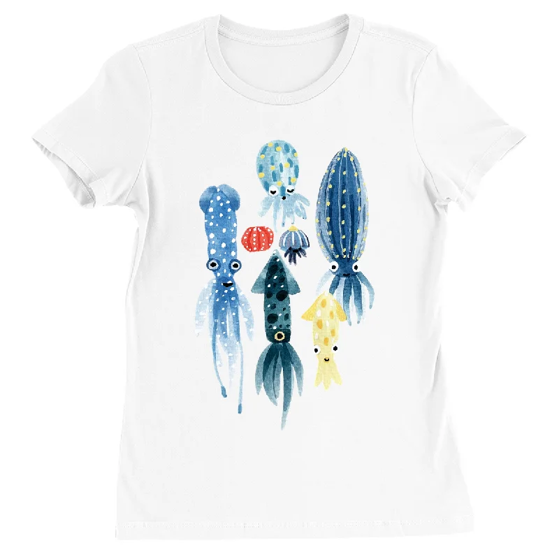 women's sleeveless tank top -Squid Creatures T-Shirt