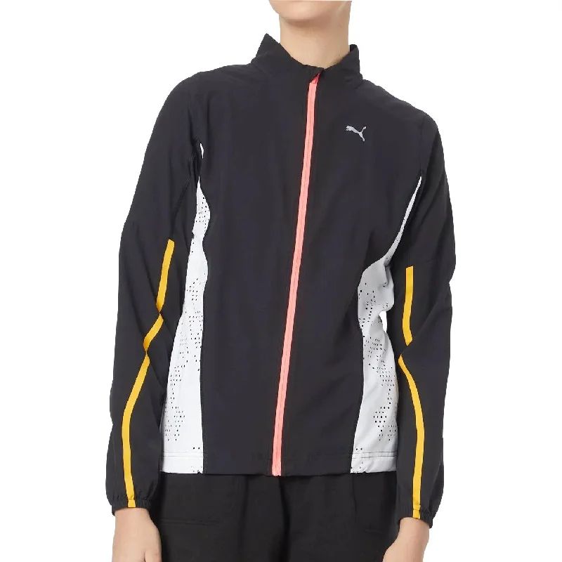 women's reversible coat -Puma Ultraweave S Woven Womens Running Jacket - Black