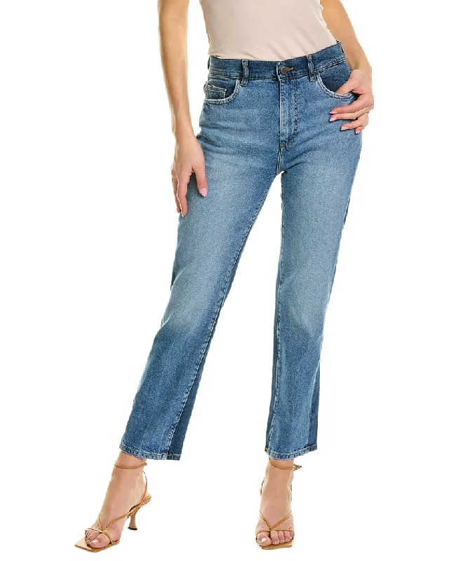 high-rise vintage jeans for women -DL1961 Florence Light Wash Skinny Crop Jean