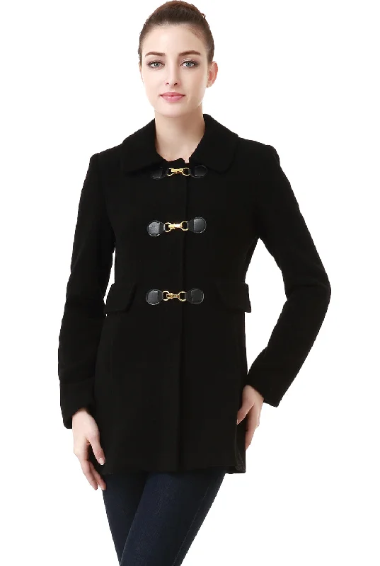 stylish knitted jacket for women -BGSD Women Amy Toggle Wool Coat